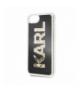 Nakładka do iPhone 7 / 8 / SE 2020 KLHCI8KAGBK czarne hard case Karl Logo Glitter TFO Karl Lagerfeld GSM093461