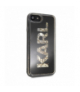 Nakładka do iPhone 7 / 8 / SE 2020 KLHCI8KAGBK czarne hard case Karl Logo Glitter TFO Karl Lagerfeld GSM093461