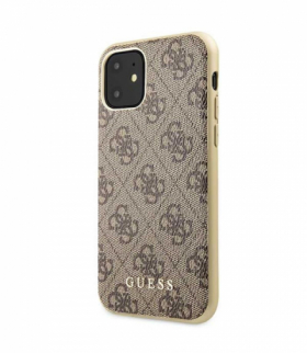 Nakładka do iPhone 11 GUHCN61G4GB brązowa hard case 4G Collection TFO Guess GSM095683