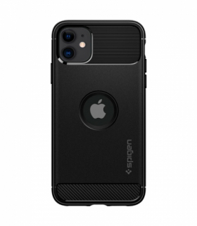 Nakładka Rugged Armor do iPhone 11 matt czarna TFO Spigen BRA007750