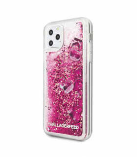 Nakładka do iPhone 11 Pro Max KLHCN65ROPI różowo-złoty hard case Glitter TFO Karl Lagerfeld GSM097048