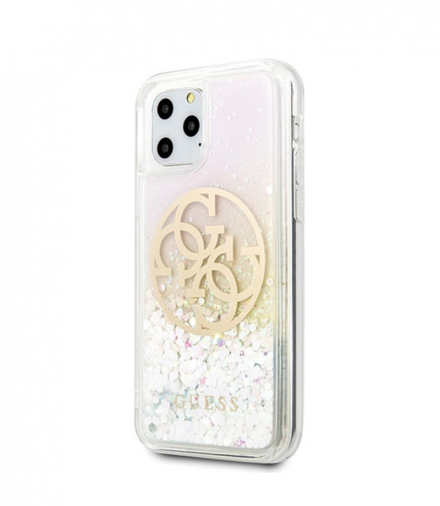 Nakładka do iPhone 11 Pro Max GUHCN65LGIRGP hard case Liquid Glitter 4G Circle TFO Guess GSM100131