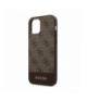 Nakładka do iPhone 12 Pro Max 6,7" GUHCP12LG4GLBR brązowe hard case 4G Stripe Collection TFO Guess GSM104806