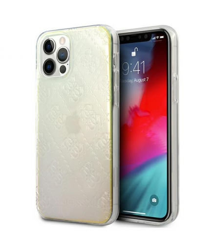Nakładka do iPhone 12 / 12 Pro 6,1" GUHCP12M3D4GIRBL opalowe hard case 4G 3D Pattern Collection TFO Guess GSM104827