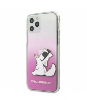 Nakładka do iPhone 12 / 12 Pro 6,1" KLHCP12MCFNRCPI różowe hard case Choupette Fun TFO Karl Lagerfeld GSM105045
