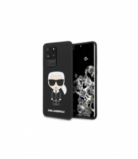 Nakładka do iPhone 7 / 8 / SE 2020 KLHCI8SLFKBK czarne hard case Silicone Iconic TFO Karl Lagerfeld GSM105976