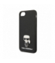 Nakładka do iPhone 7 / 8 / SE 2020 KLHCI8IKFBMBK czarne hard case Saffiano Iconic Metal TFO Karl Lagerfeld GSM105990