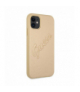 Nakładka do iPhone 12 Pro Max 6,7" GUHCP12LRSAVSLG złote hard case Saffiano Vintage Script TFO Guess GSM109232