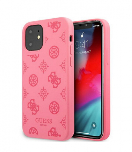 Nakładka do iPhone 12 Pro Max 6,7" GUHCP12LLSPEFU fuksja hard case Peony Collection TFO Guess GSM111198
