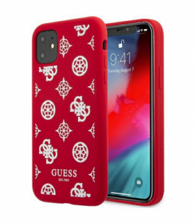 Nakładka do iPhone 12 / 12 Pro 6,1" GUHCP12MLSPEWRE czerwone hard case Peony Collection TFO Guess GSM111310
