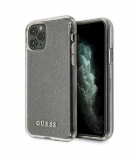 Nakładka do iPhone 11 Pro GUHCN58PCGLSI srebrne hard case Glitter TFO Guess GSM111353