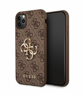 Nakładka do iPhone 11 Pro GUHCN584GMGBR brązowa hard case 4G Big Metal Logo TFO Guess GSM111604