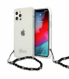 Nakładka do iPhone 12 / 12 Pro 6,1" GUHCP12MKPSBK przeźroczysta hard case Black Pearl TFO Guess GSM111688