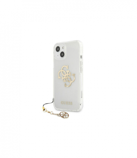 Nakładka do iPhone 13 6,1'' GUHCP13MKS4GGO przeźroczyste hard case 4G Gold Charms Collection TFO Guess GSM113022