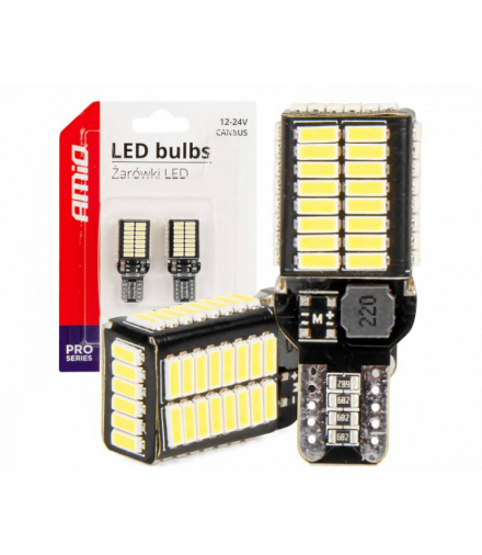 Żarówki LED CANBUS PRO T15E W16W 54x4014 SMD White 12/24V AMIO LX03724