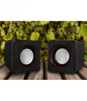 Głosniki komputerowe 2.0 Metal driver KS101 R.M.S.2x3W USB 5V. LTC LXKS101