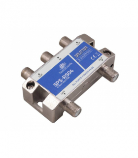 Rozgałęźnik splitter antenowy 1F do 4F 1/4 5-2400 MHz Spacetronik SPS-R04. LAMEX LXDM025