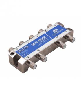 Rozgałęźnik splitter antenowy 1F do 8F 1/8 5-2400 MHz Spacetronik SPS-R08. LAMEX LXDM027