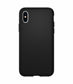 Nakładka Liquid Air do iPhone X / XS matte czarna TFO Spigen GSM039269