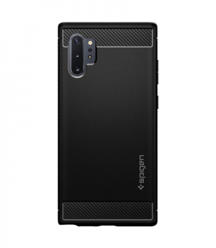 Nakładka Rugged Armor do Samsung Note 10 Plus matt black TFO Spigen BRA008329