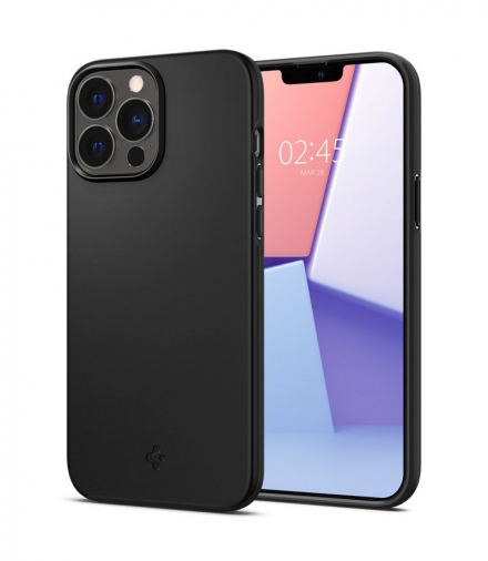 Nakładka Thin Fit do iPhone 13 Pro czarna TFO Spigen BRA011001
