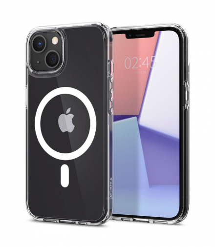 Nakładka Ultra Hybrid Magsafe do iPhone 13 biała TFO Spigen BRA011009