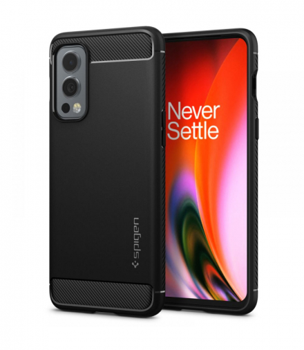 Nakładka Rugged Armor OnePlus Nord 2 5G matte black TFO Spigen BRA011196
