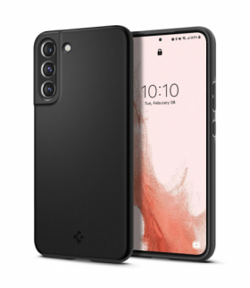 Nakładka Thin Fit do Samsung Galaxy S22 czarna TFO Spigen BRA011723