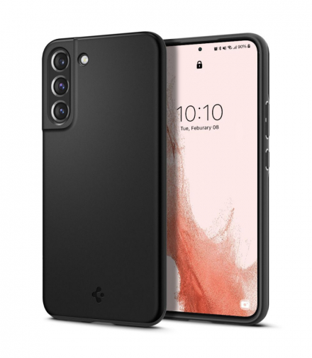 Nakładka Thin Fit do Samsung Galaxy S22 czarna TFO Spigen BRA011723