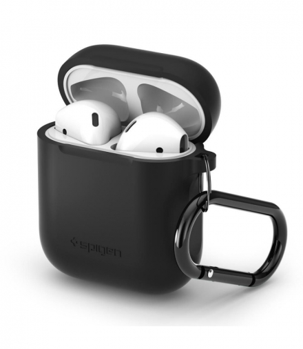 Etui do Airpods czarne TFO Spigen BRA011995