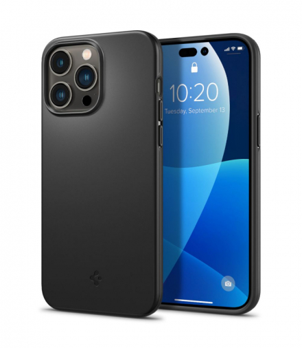 Nakładka Thin Fit do IPhone 14 Pro Max 6,7" czarna TFO Spigen BRA012151