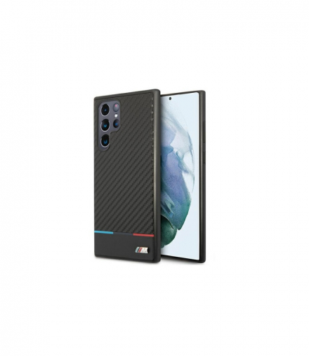 Nakładka do Samsung S22 Ultra S908 BMHCS22LPUCARTCBK czarna M Collection Triangles TFO BMW BRA100035