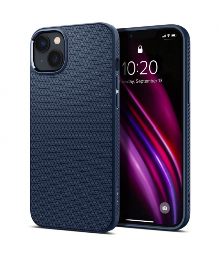 Nakładka Liquid Air do iPhone 14 Pro 6,1" granatowa TFO Spigen BRA012178