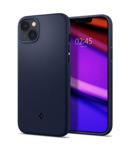 Nakładka Mag Armor do iPhone 14 Plus 6,7" granatowa TFO Spigen BRA012185