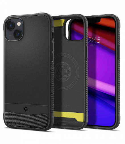 Nakładka Rugged Armor Mag Magsafe do iPhone 14 Pro 6,1" matowa czarna TFO Spigen BRA012193