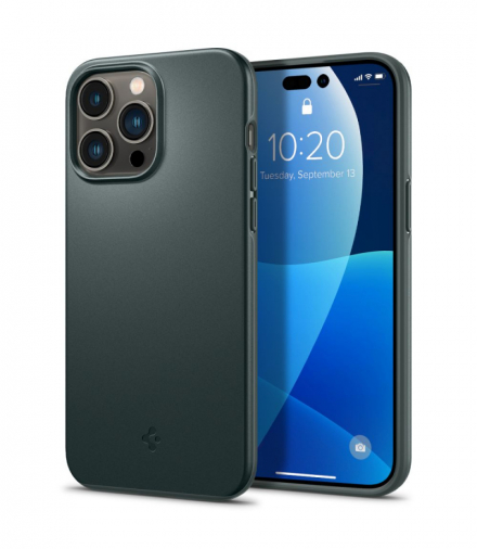 Nakładka Thin Fit do iPhone 14 Pro Max 6,7" abyss green TFO Spigen BRA012207