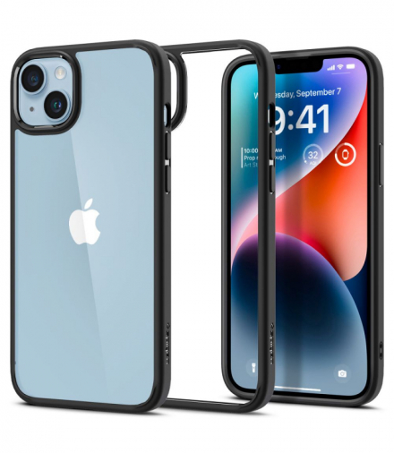 Nakładka Ultra Hybrid do iPhone 14 6,1" matowa czarna TFO Spigen BRA012238