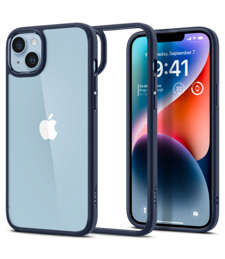 Nakładka Ultra Hybrid do iPhone 14 Plus 6,7" granatowa TFO Spigen BRA012240