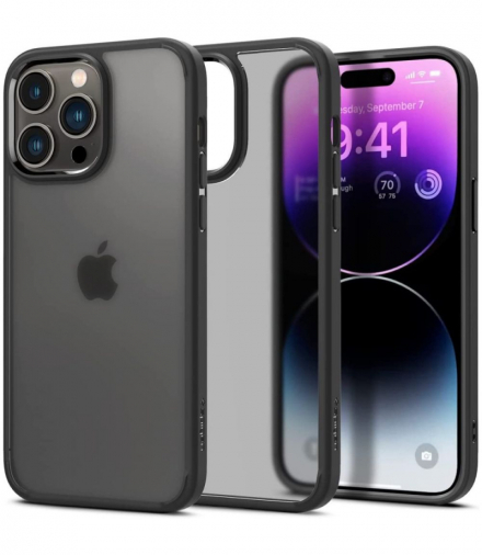 Nakładka Ultra Hybrid do iPhone 14 Pro Max 6,7" frost black TFO Spigen BRA012246