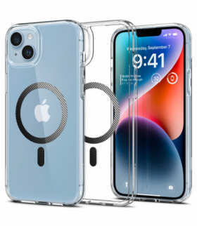 Nakładka Ultra Hybrid Magsafe do iPhone 14 Pro Max 6,7" carbon fiber TFO Spigen BRA012256