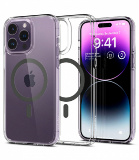 Nakładka Ultra Hybrid Magsafe do iPhone 14 Pro Max 6,7" graphite TFO Spigen BRA012257