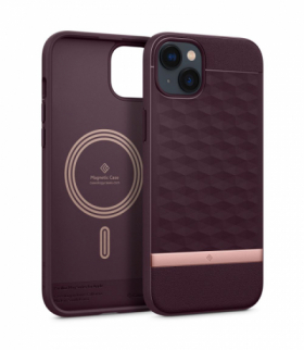 Nakładka Caseology Parallax Mag Magsafe do iPhone 14 Pro 6,1" burgundowa TFO Spigen BRA012270