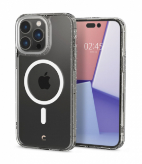 Nakładka Cyrill Shine Mag Magsafe do iPhone 14 Pro Max 6,7" Glitter Clear TFO Spigen BRA012408