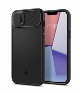 Nakładka Optik Armor Mag Magsafe do iPhone 14 Plus 6,7" czarna TFO Spigen BRA012429