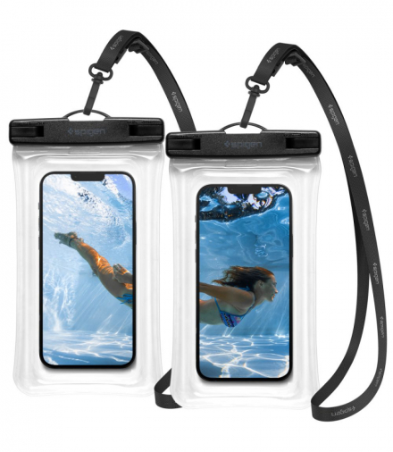 Pokrowiec A610 Universal Waterproof Float Case 2-Pack crystal clear TFO Spigen BRA012489