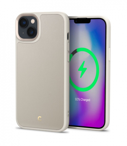 Nakładka Cyrill Kajuk Mag Magsafe do iPhone 14 Pro 6,1" kremowa TFO Spigen BRA012511