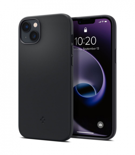 Nakładka Silicone Fit Mag Magsafe do iPhone 14 Plus 6,7" czarna TFO Spigen BRA012522