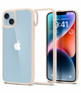 Nakładka Ultra Hybrid do iPhone 14 6,1" sand beige TFO Spigen BRA012527