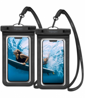 Pokrowiec wodoodoporny A601 Universal Waterproof Case 2-Pack czarny TFO Spigen BRA012531