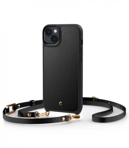 Nakładka Cyrill Classic Charm Mag Magsafe do iPhone 14 6,1" czarna TFO Spigen BRA012544